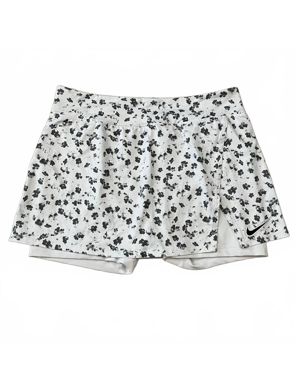 Nike Court Victory Womens White Floral Tennis Skirt Size Medium